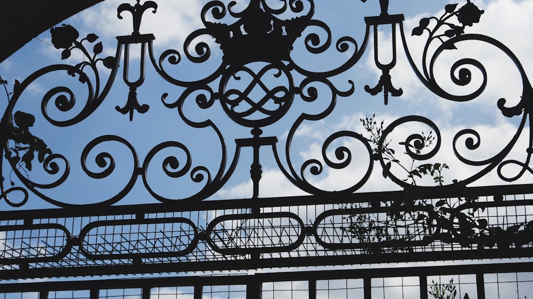 Metal driveway gate on a Mount Pleasant property